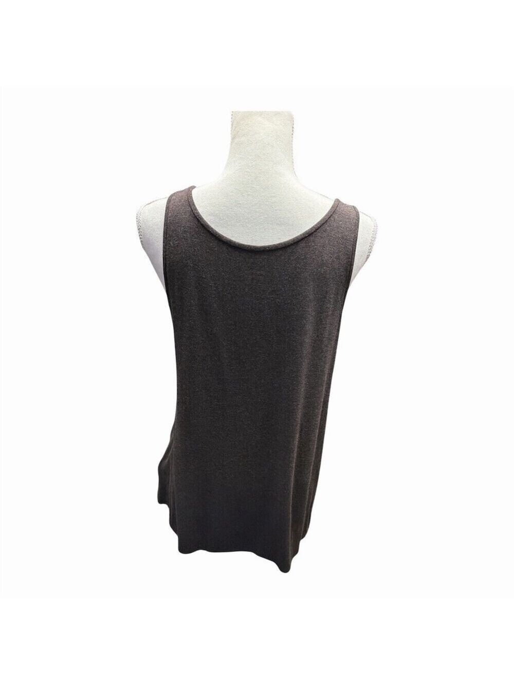 Eileen Fisher 2-Piece Knit Set Womens M Heather Brown Cardigan & Cami - Picture 2 of 16